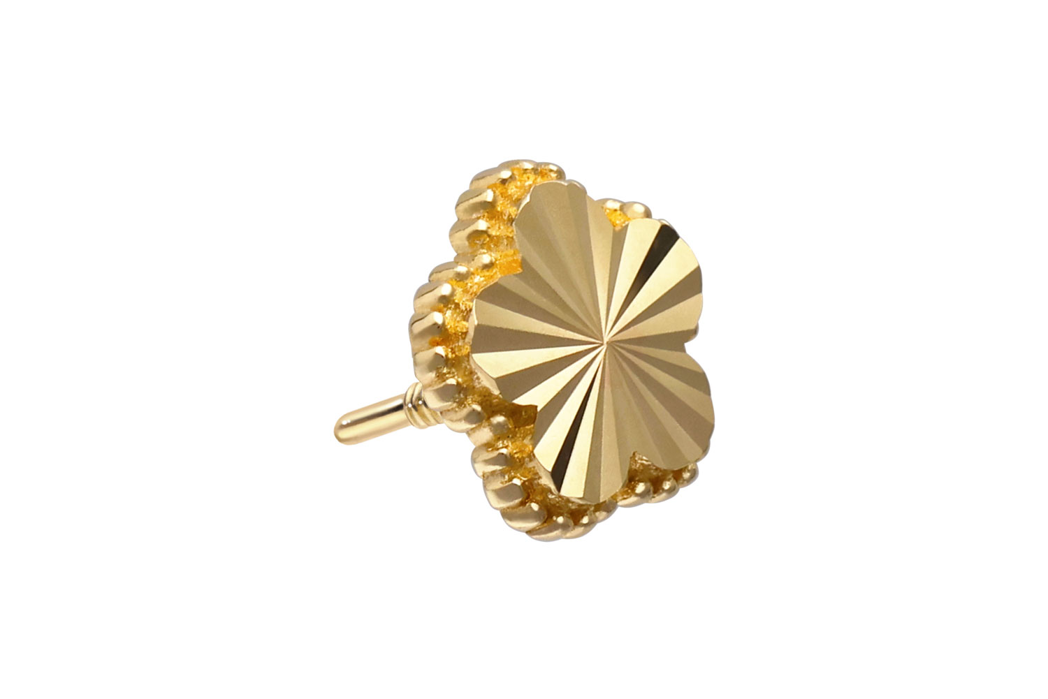 14 carat gold screw-in attachment with external thread FLOWER