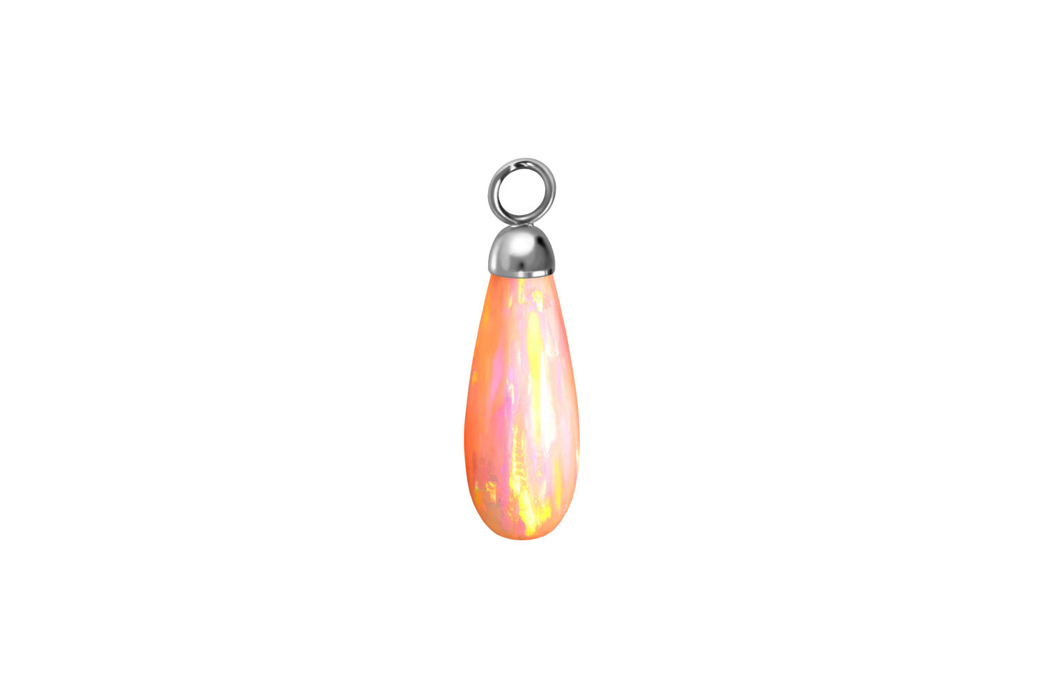 Synthetischer Opal Anhänger für Clicker TROPFEN