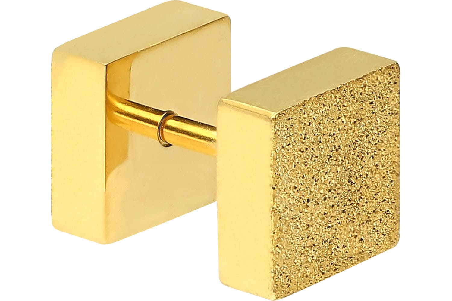 Chirurgenstahl Fake Plug QUADRAT DIAMANTOPTIK ++SALE++