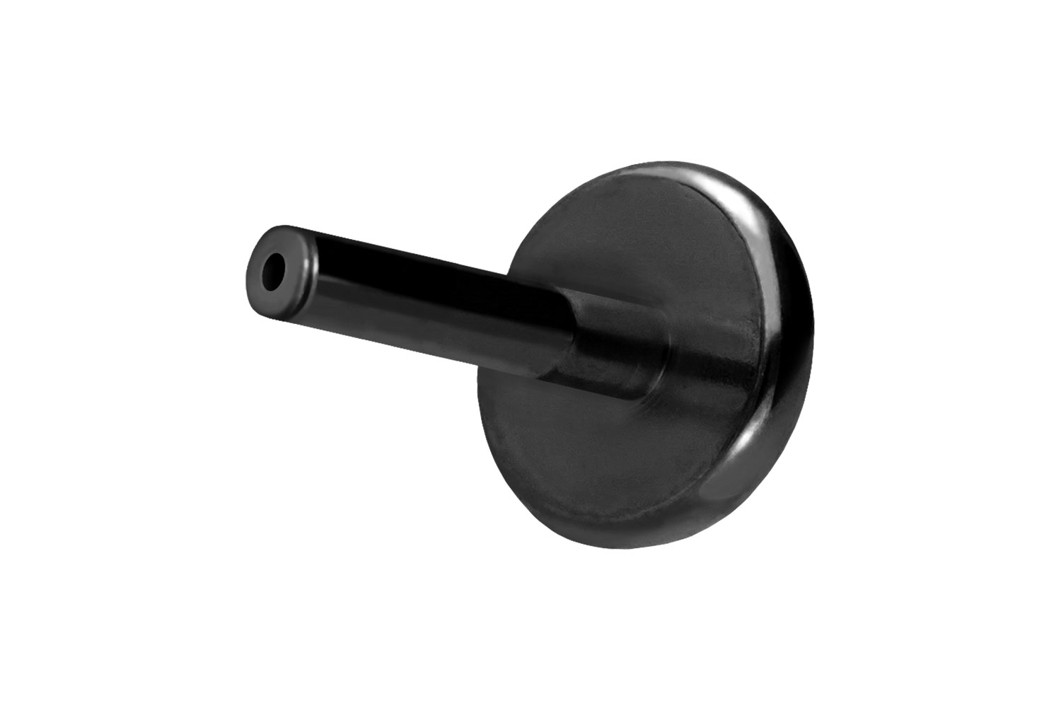 Titanium labret with push fit without ball