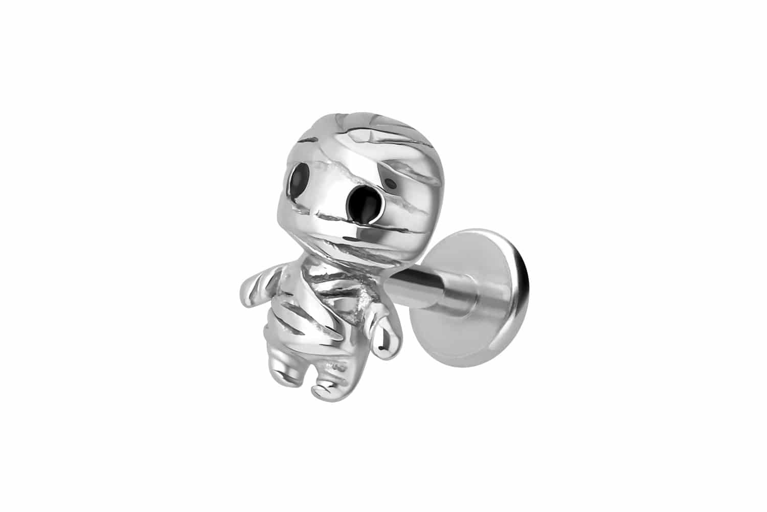 Titanium labret with internal thread MUMMY