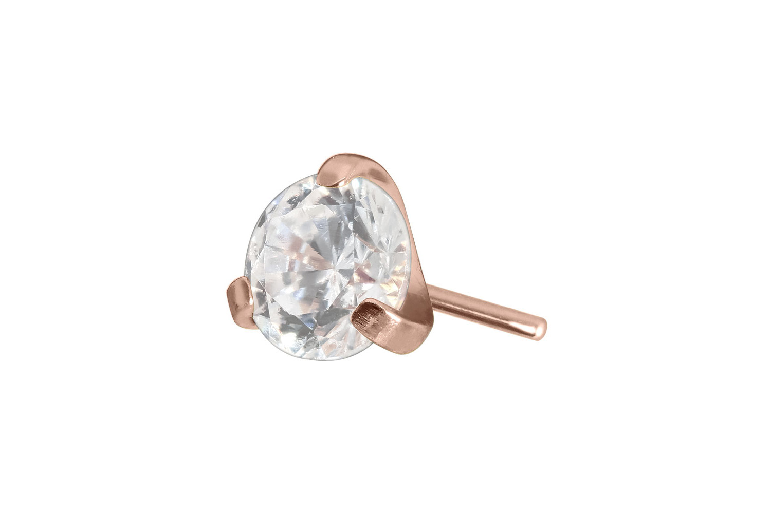Titan Aufsatz mit Push Pin EINGEFASSTER KRISTALL