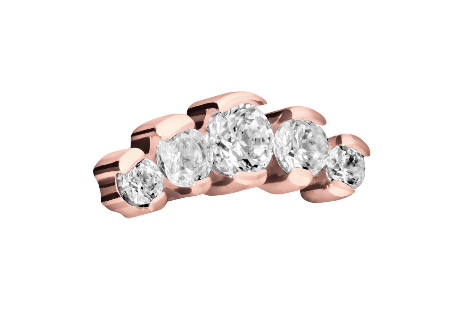 Titan Schraubaufsatz mit Außengewinde 5 EINGEFASSTE KRISTALLE