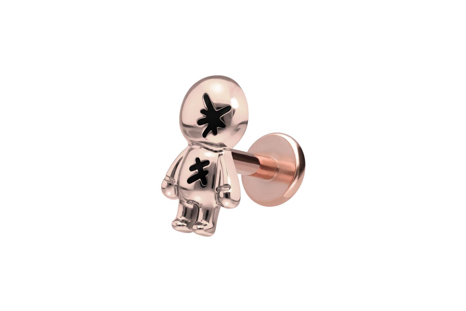 Titanium labret with internal thread DOLL