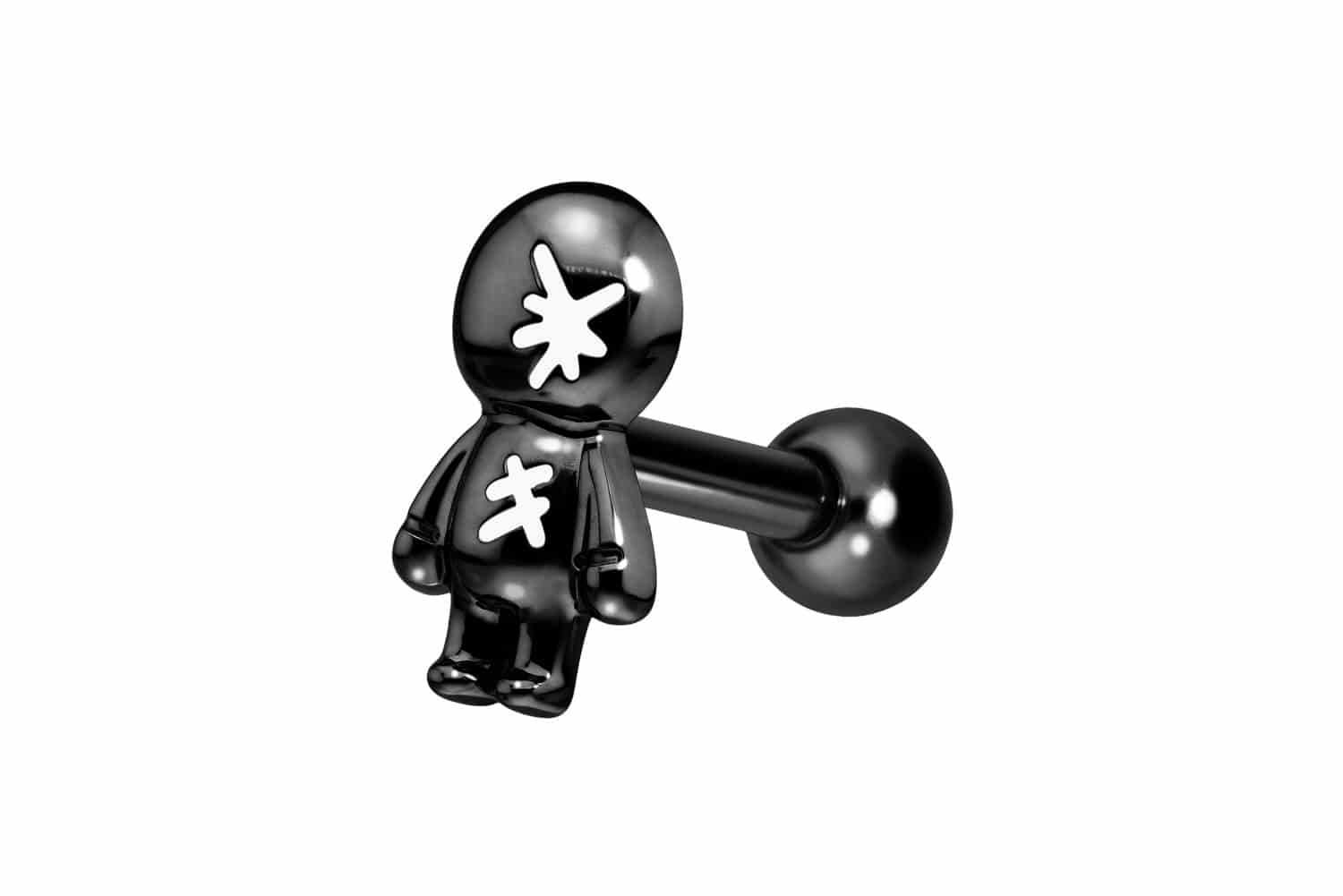 Titan Ohrpiercing mit Innengewinde PUPPE