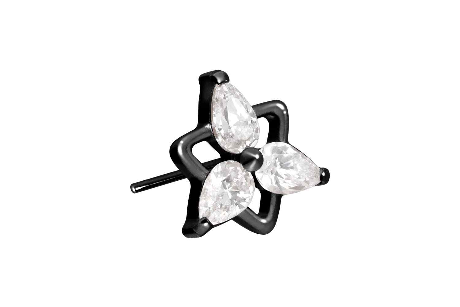 Titan Aufsatz mit Push Pin KRISTALLBLUME