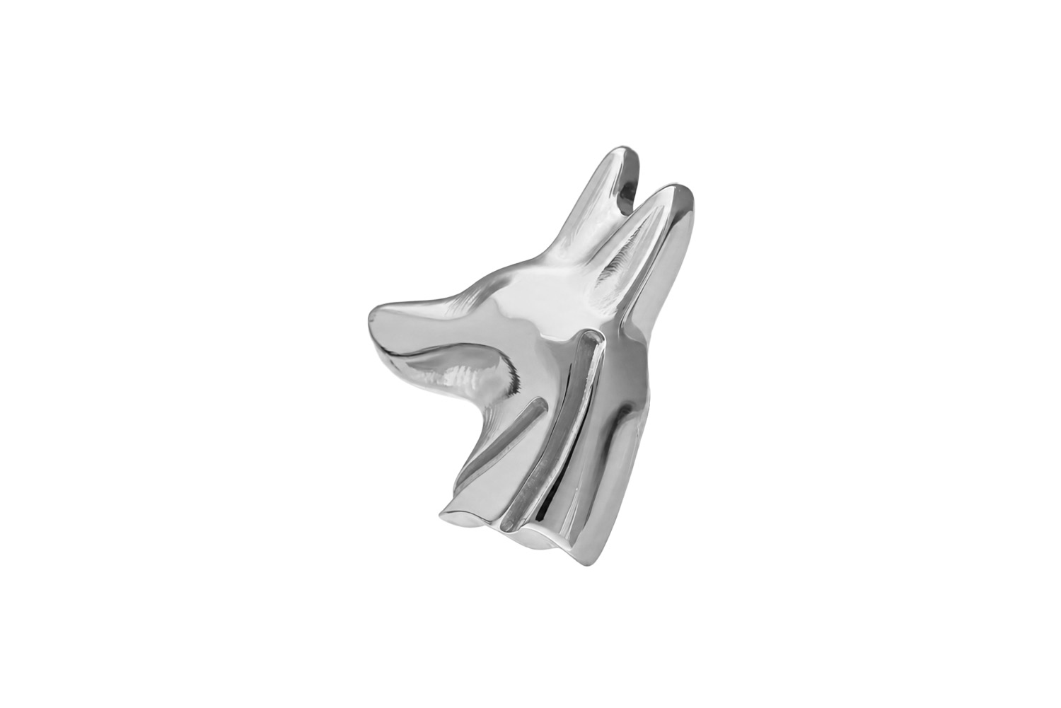 Titanium screw-in attachment with external thread ANUBIS HEAD