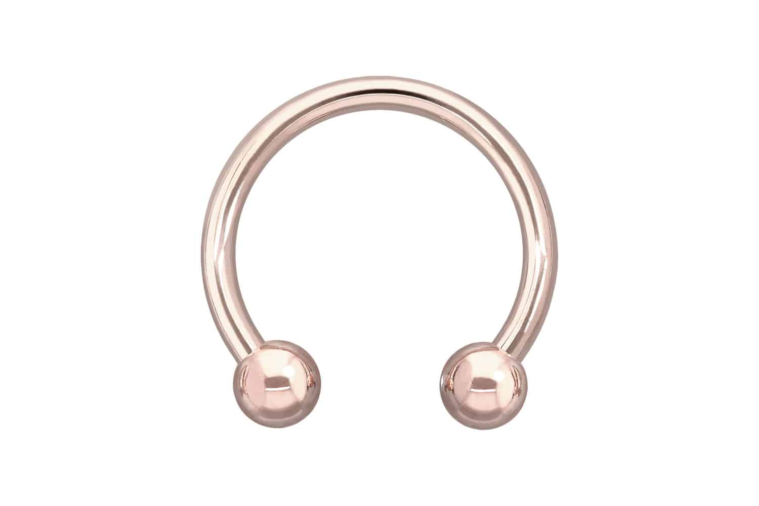 14/18 Karat Gold Hufeisenring