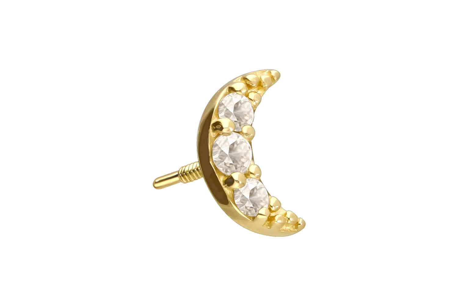 18 Karat Gold Schraubaufsatz mit Außengewinde DIAMANT-MOND