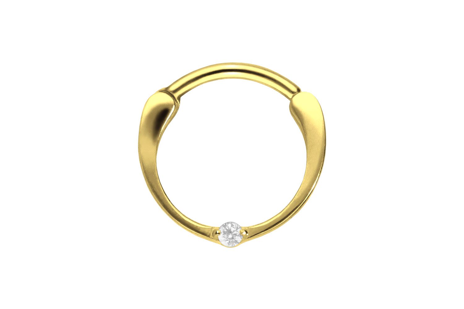 Titan Segmentring Clicker EINGEFASSTER KRISTALL ++SALE++