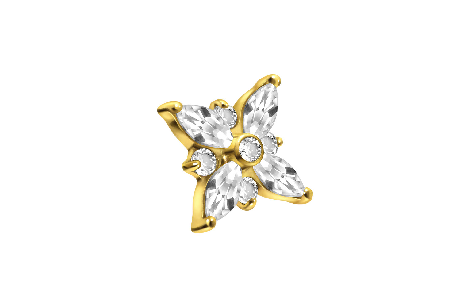 Titan Schraubaufsatz mit Außengewinde KRISTALLSTERN