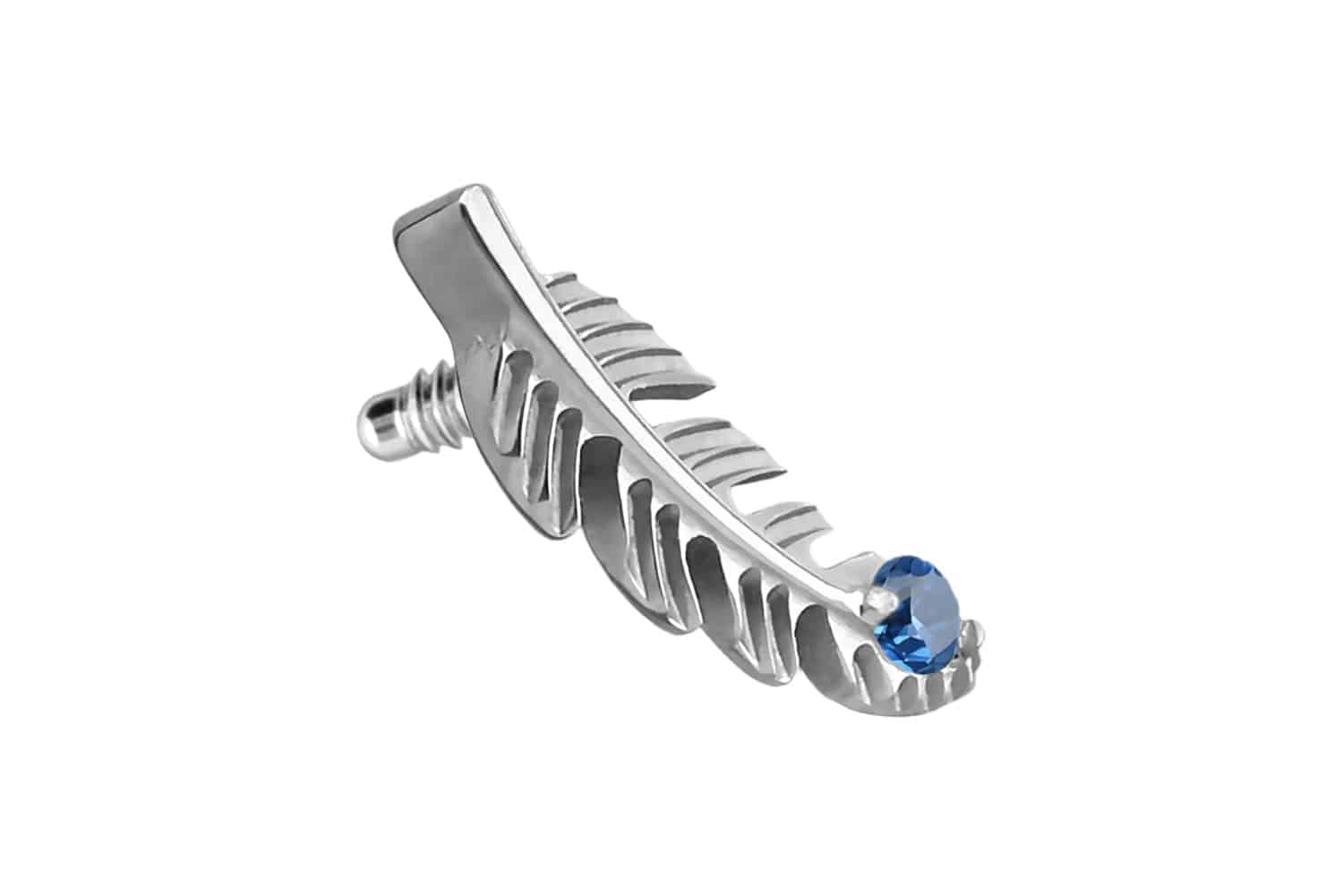 Titanium screw-in attachment with external thread FEATHER
