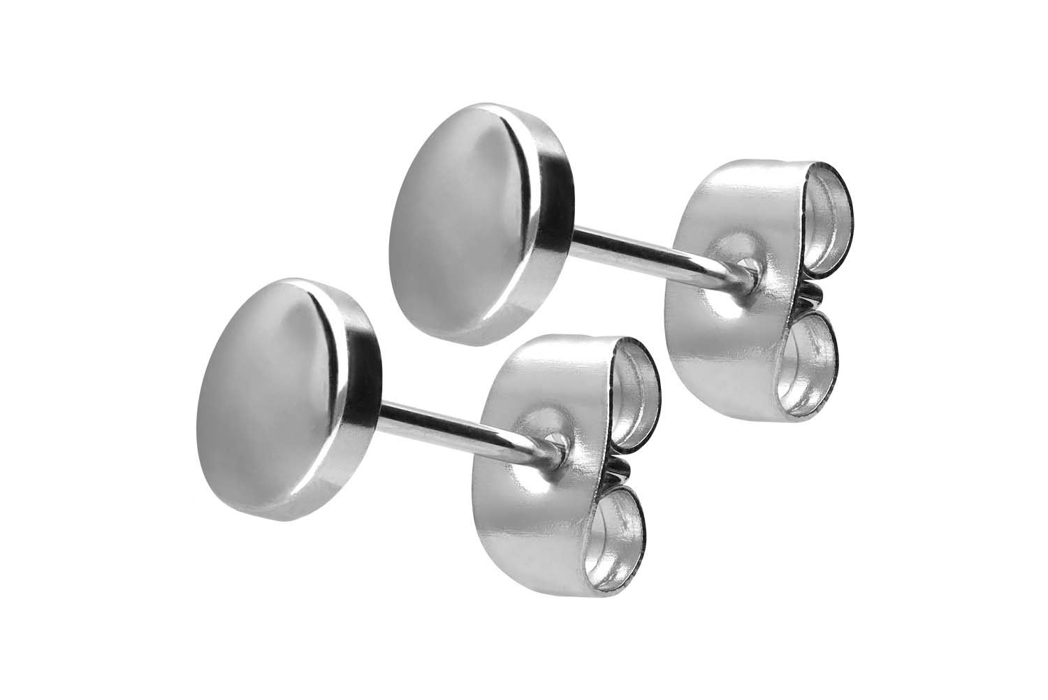 Chirurgenstahl Ohrstecker FLACHE PLATTE