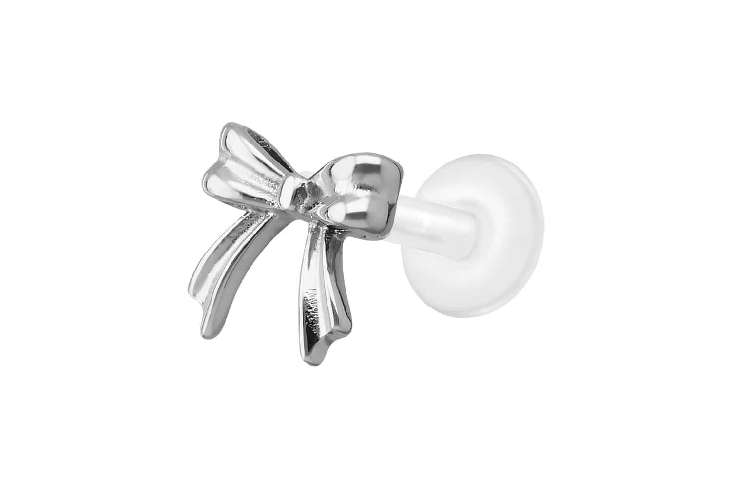 PTFE Labret mit Innengewinde + Titan-Aufsatz SCHLEIFE