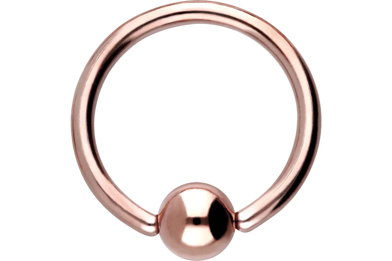 Surgical steel ball closure ring