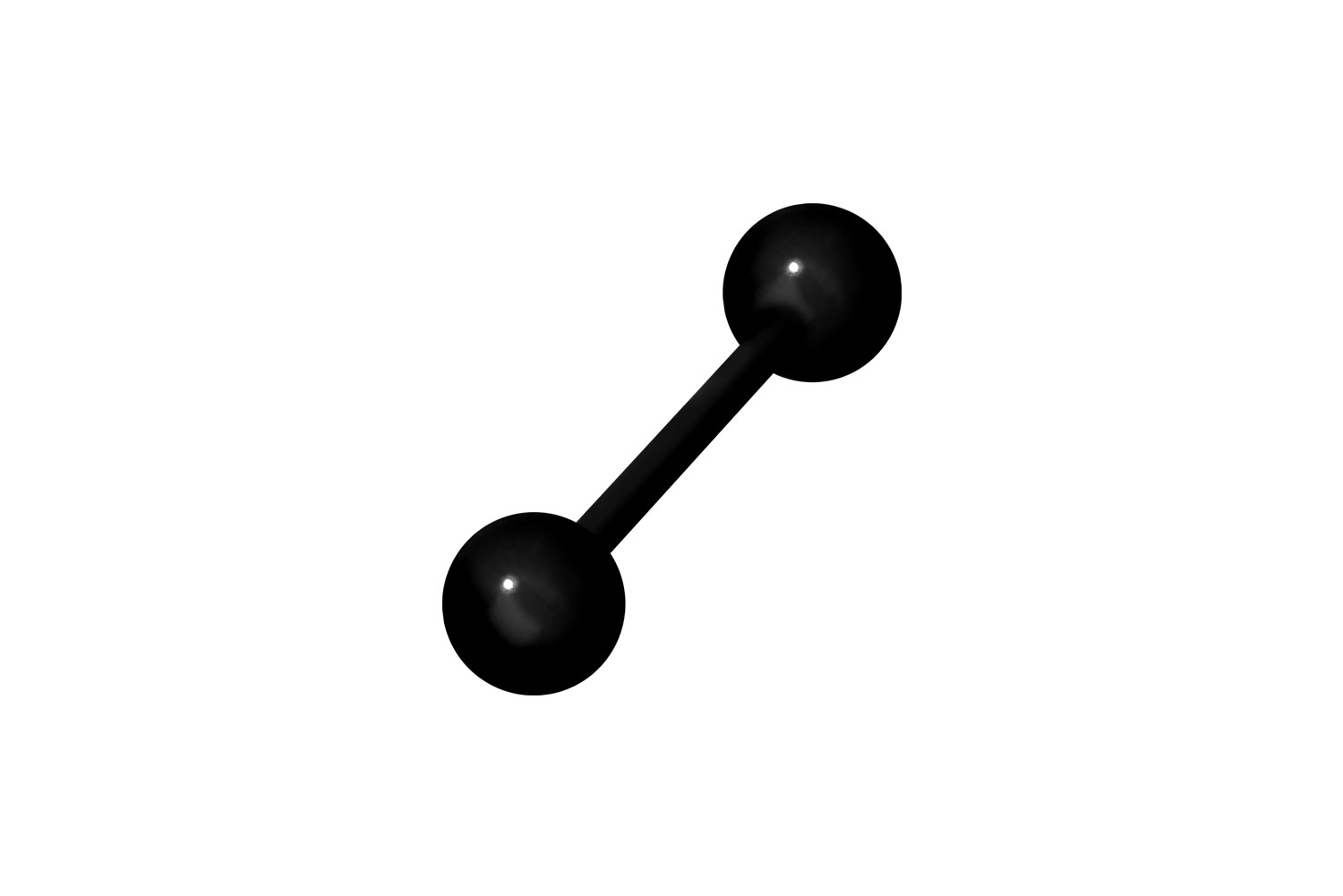 Acrylic barbell flexible UNI COLORED