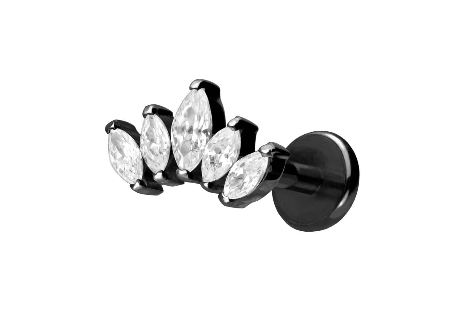 Titan Labret mit Push Fit LOTUSBLÜTE