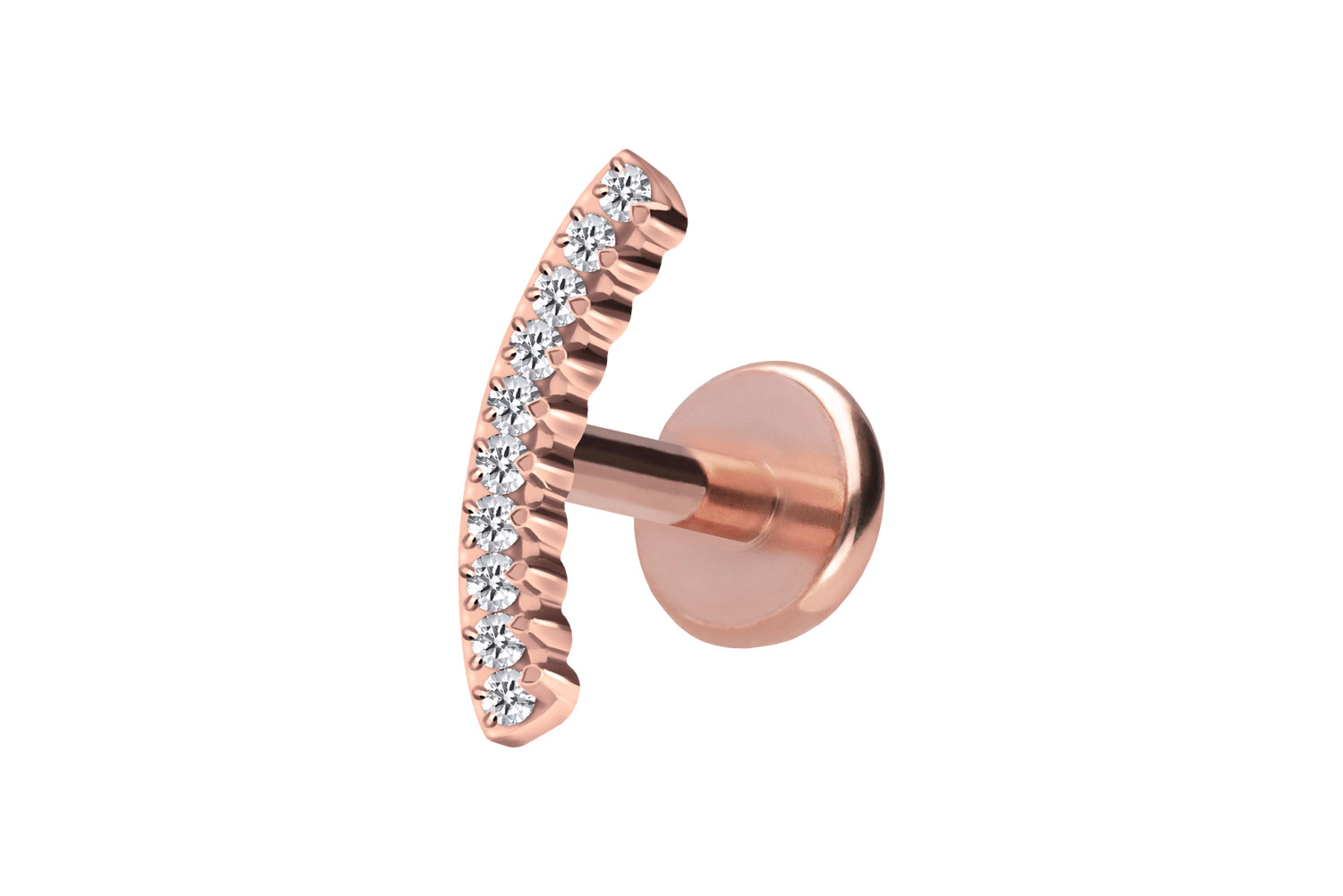 Titan Labret mit Push Fit KRISTALLBOGEN