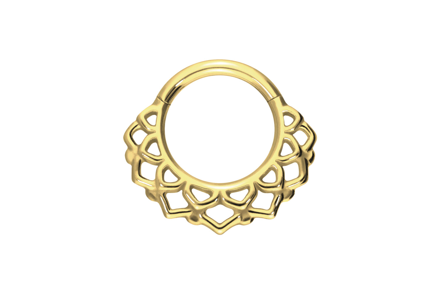 Chirurgenstahl Segmentring Clicker ORIENTALISCHES DESIGN