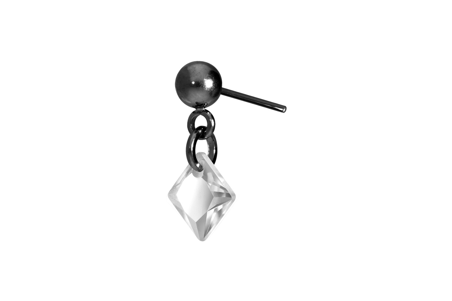Titan Aufsatz mit Push Pin KRISTALLQUADRAT