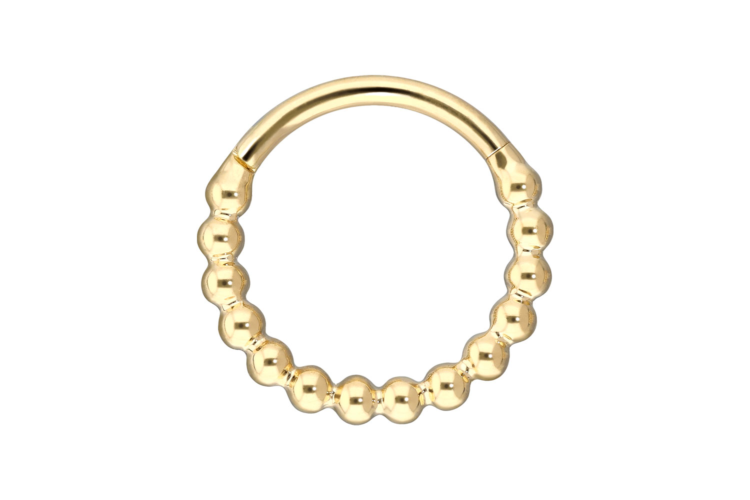 18 Karat Gold Segmentring Clicker KUGELN