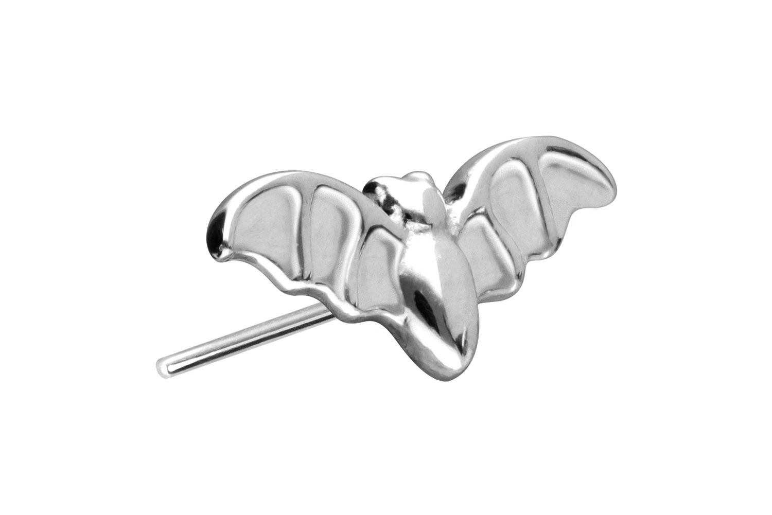 14 Karat Gold Aufsatz mit Titan Push Pin FLEDERMAUS