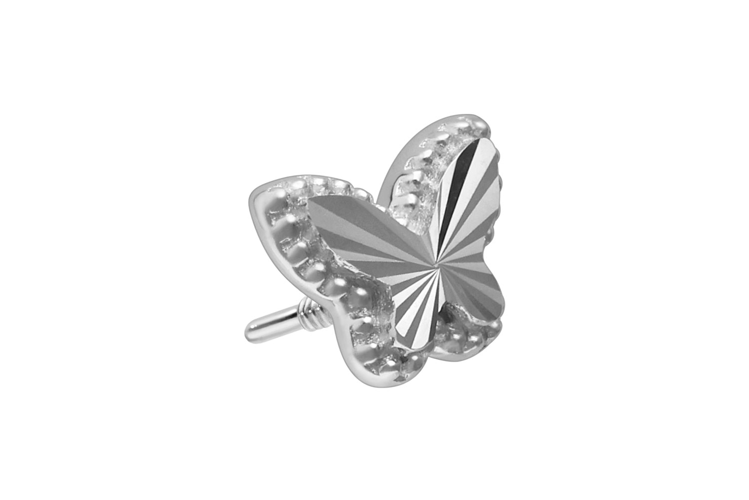14 carat gold screw-in attachment with external thread BUTTERFLY