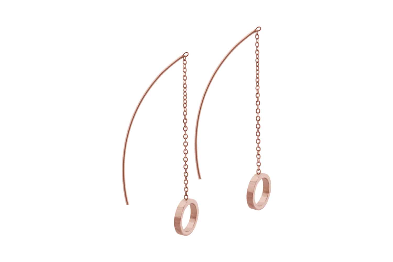 Chirurgenstahl Ohrring Kette KREIS ++SALE++