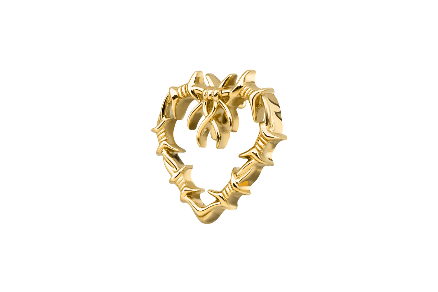 Titanium screw-in attachment with external thread HEART OF THORNS