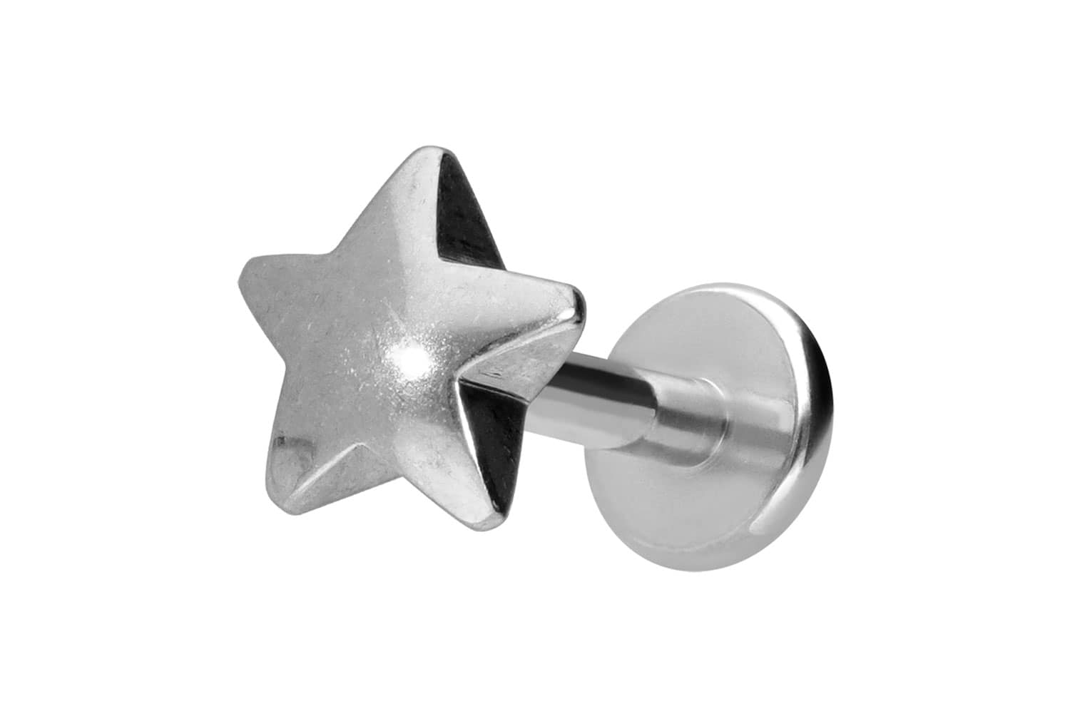 Titanium labret with internal thread STAR