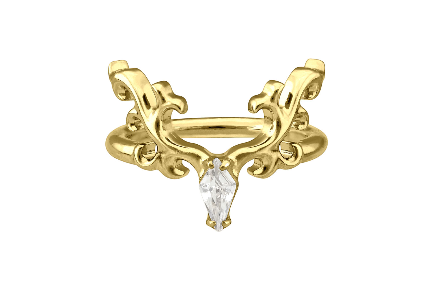 Chirurgenstahl Segmentring Clicker HIRSCHKOPF