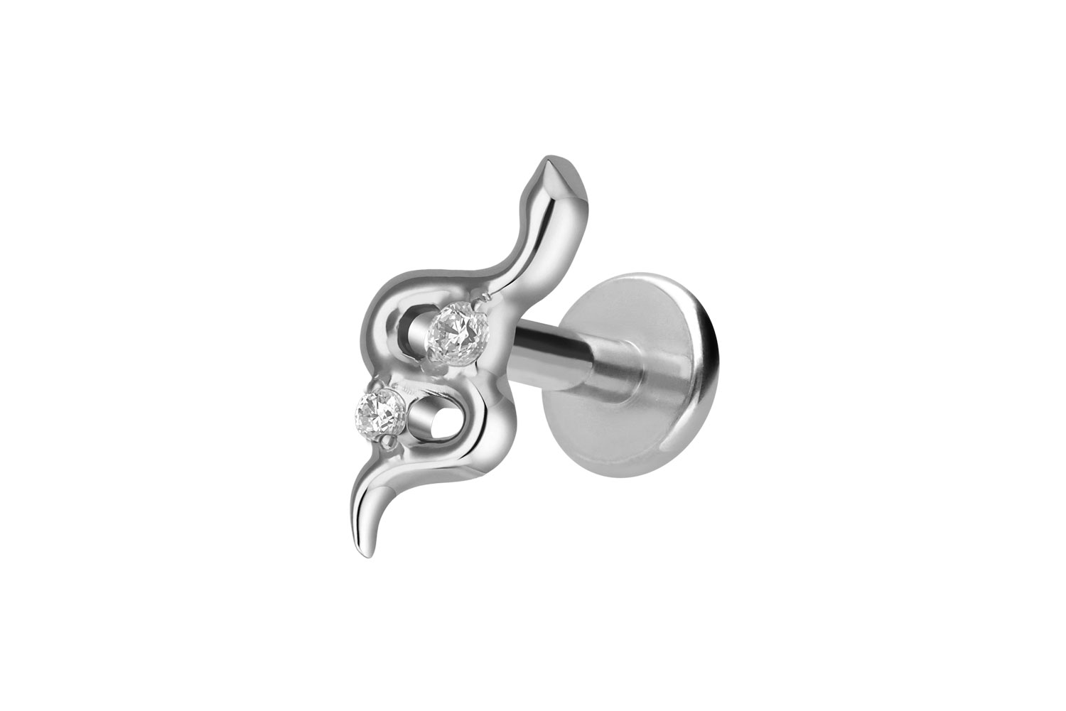 Titan Labret mit Innengewinde SCHLANGE