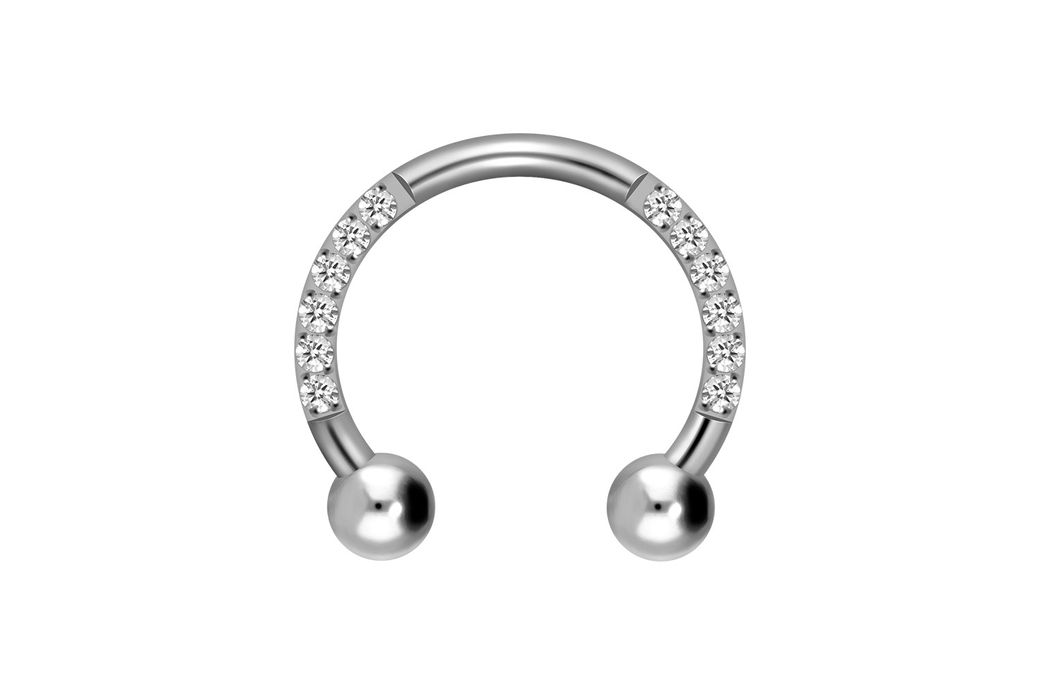 Titan Hufeisenring EINGEFASSTE KRISTALLE