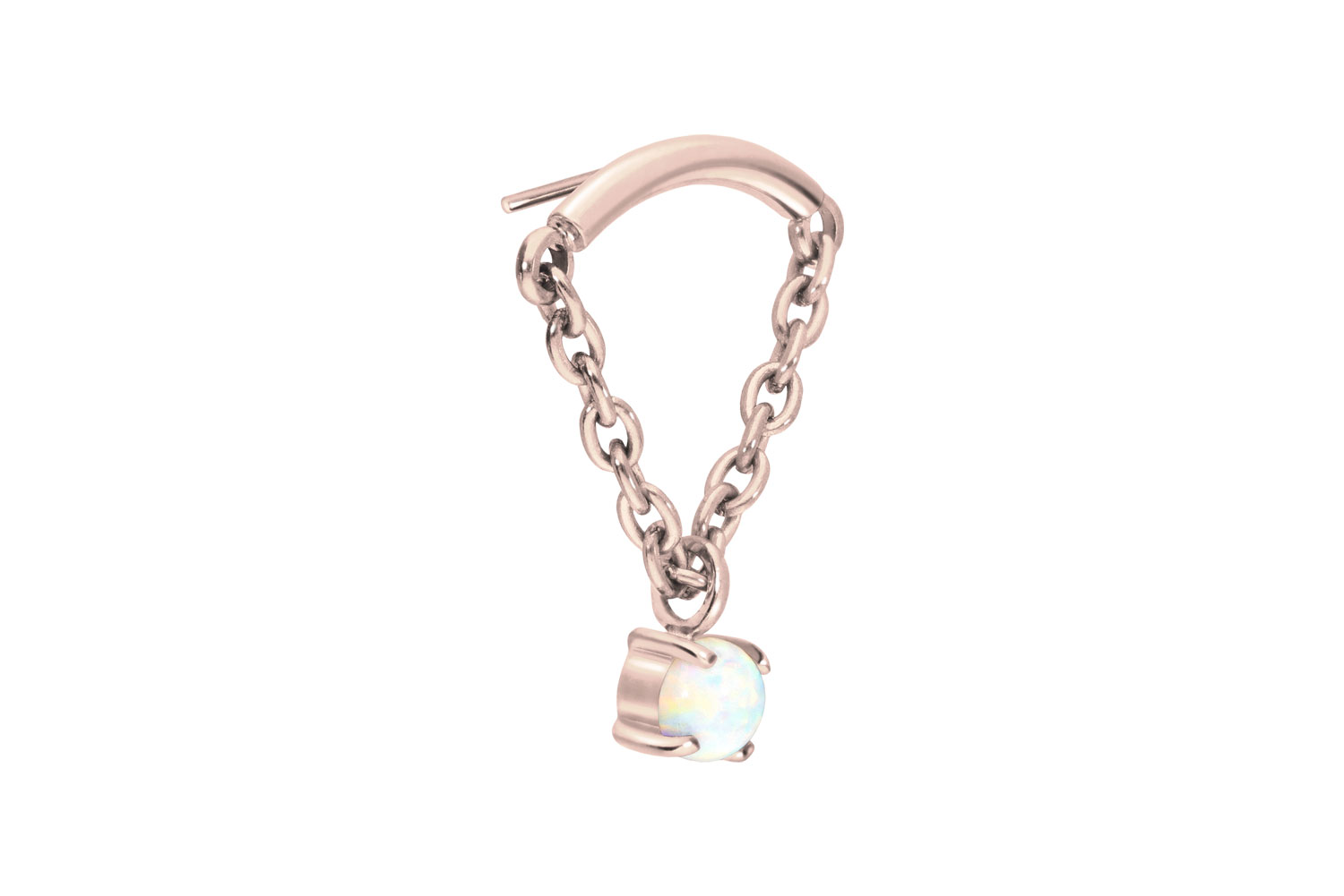 Titan Aufsatz mit Push Pin BOGEN + KETTE + SYNTHETISCHER OPAL