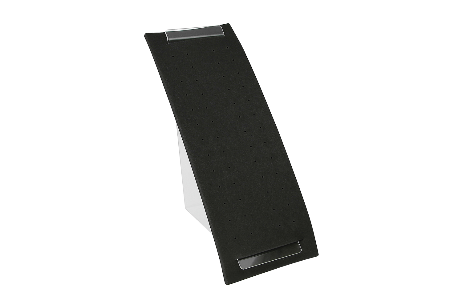 Foam rubber display with acrylic holder for nose and ear studs