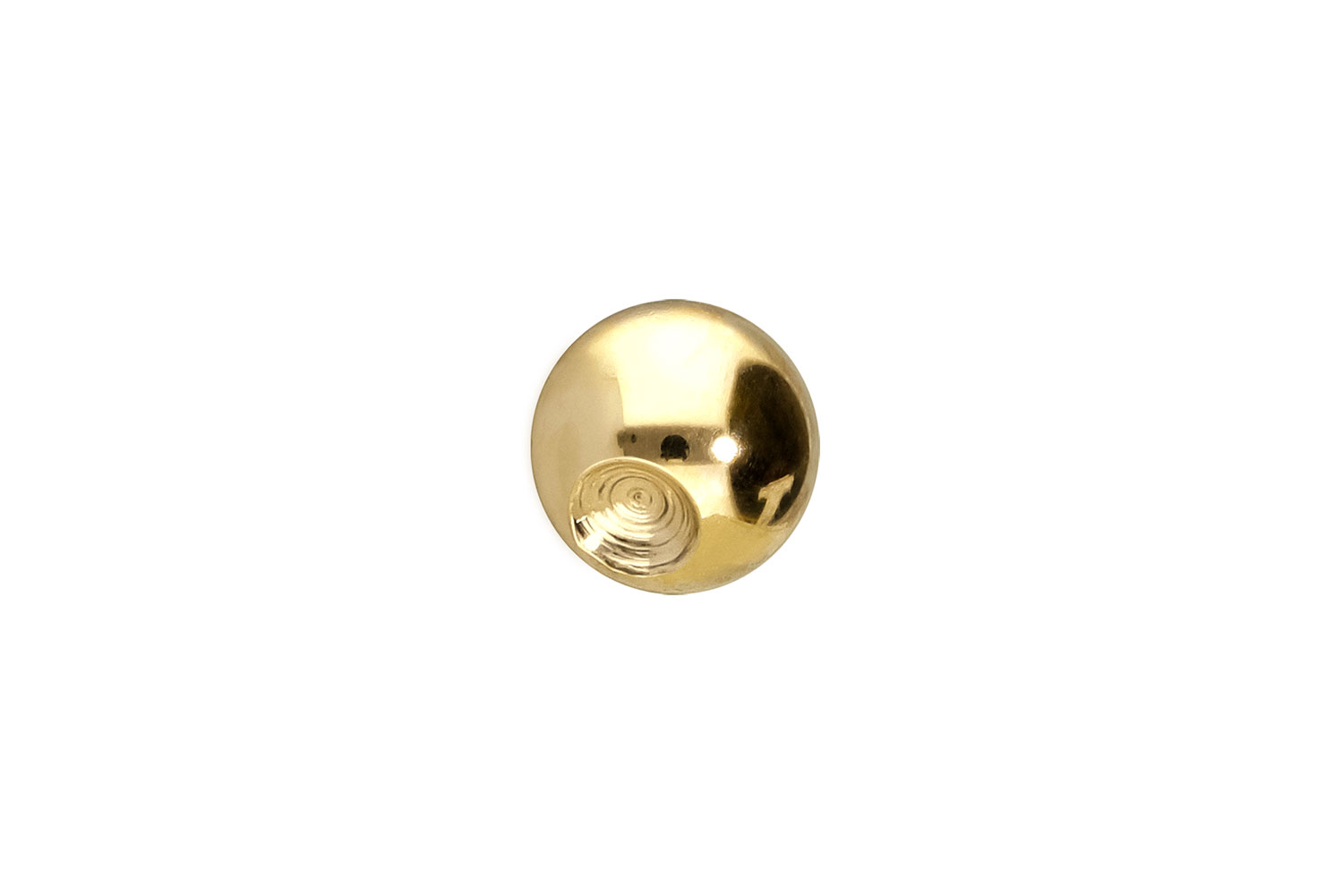 14/18 Karat Gold Klemmkugel