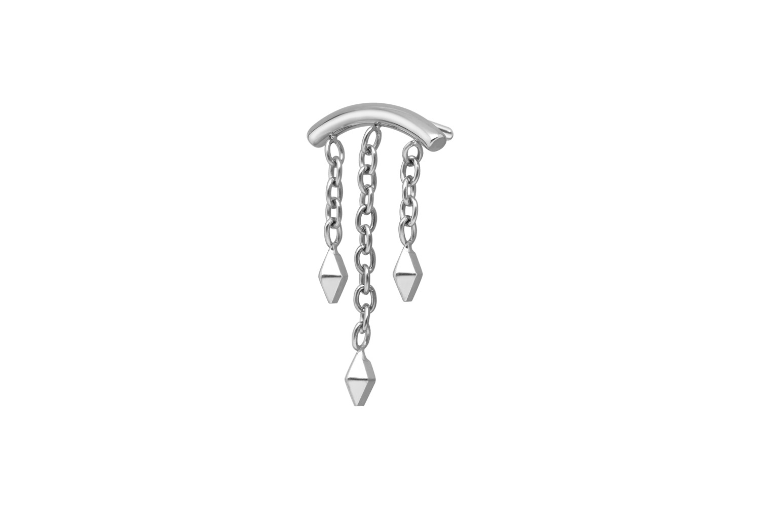 Titanium attachment with push pin WIND CHIME