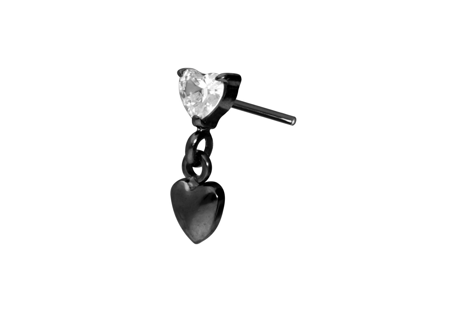 Titan Aufsatz mit Push Pin 2 HERZEN