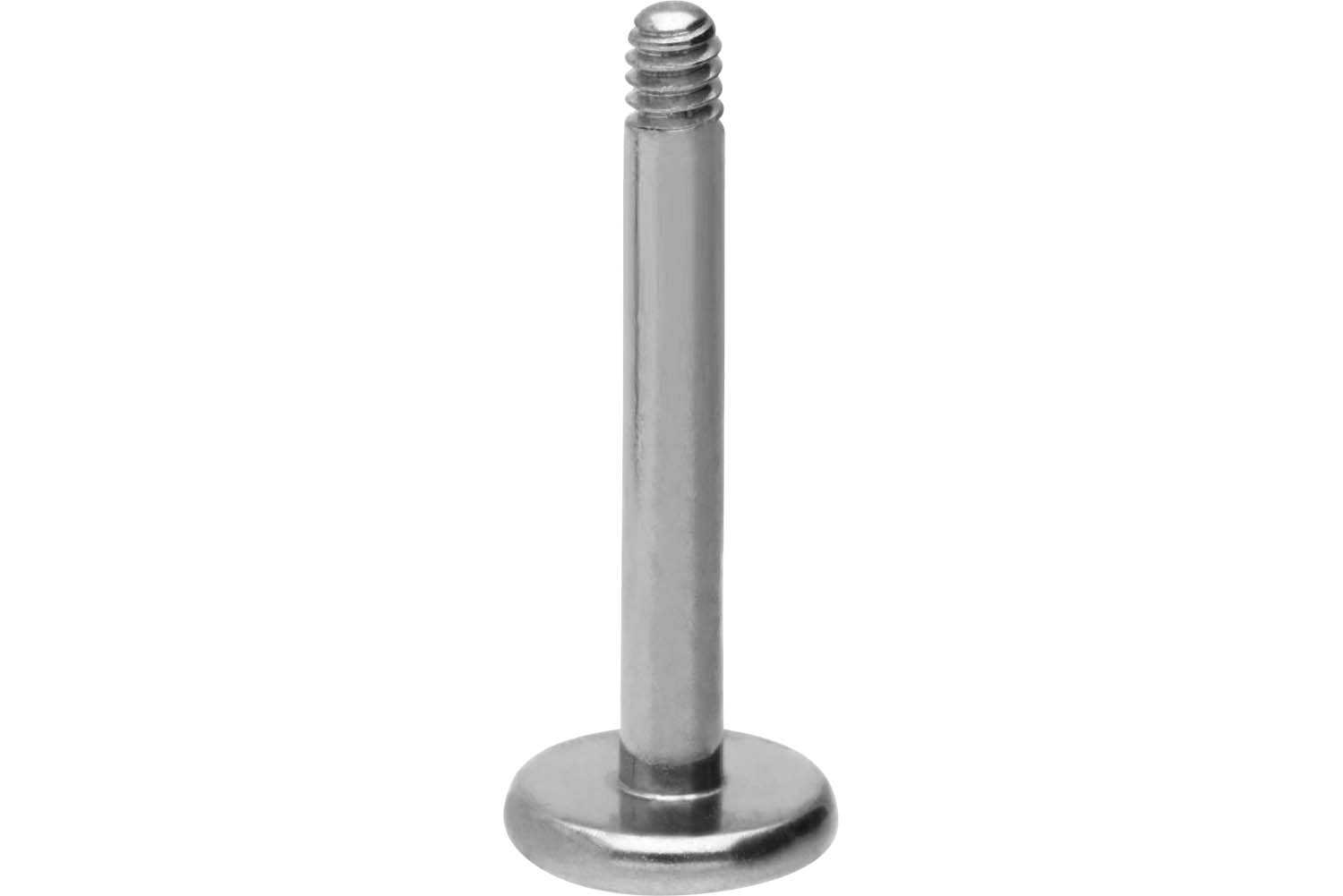 Surgical steel labret without ball