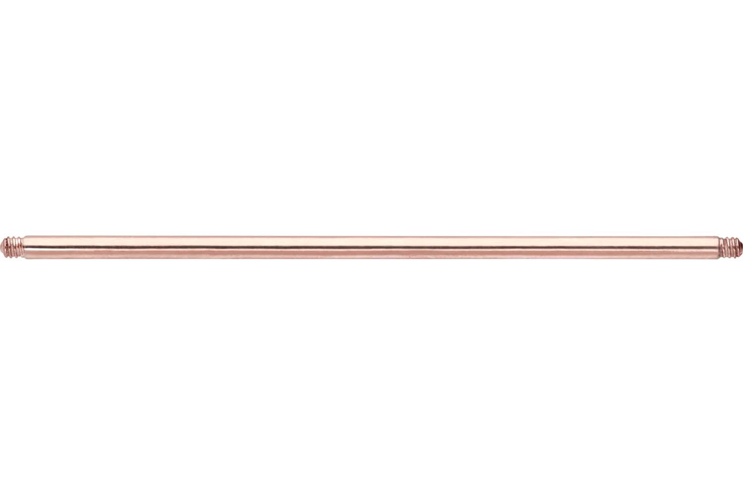 Surgical steel barbell without balls