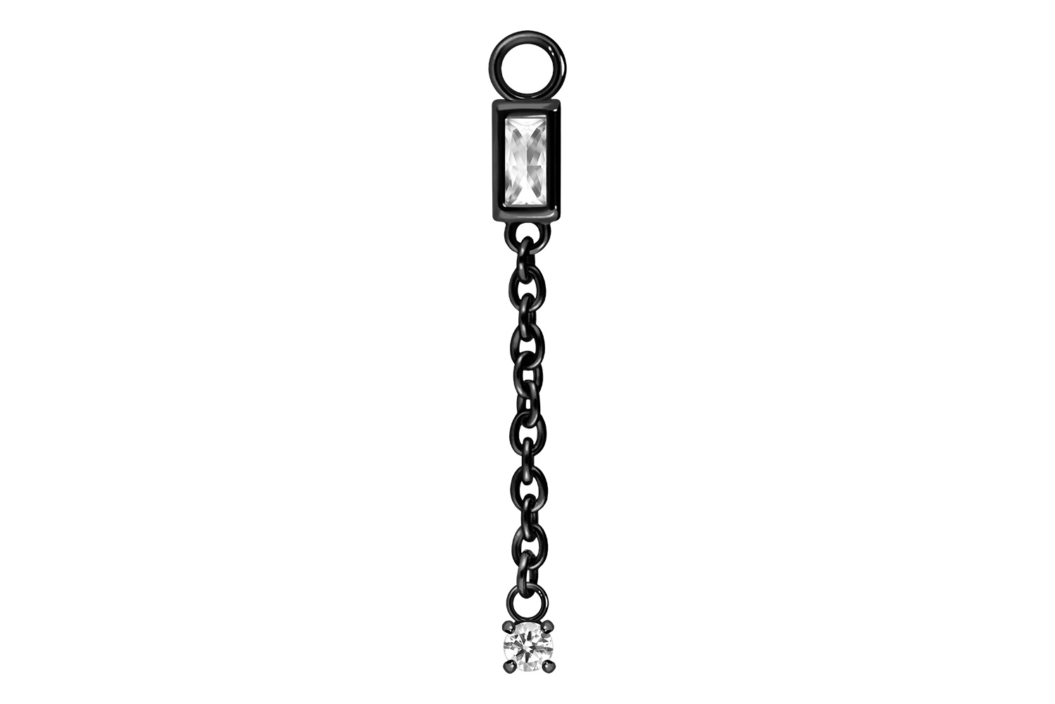 Chirurgenstahl Anhänger für Clicker KRISTALLE + KETTE